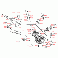 E03 Zylinderkopf, Ventiltrieb, Einspritzdüse & Temperatursensor