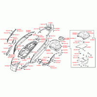 F12 Verkleidungen hinten, Helmfach & Helmbox