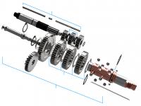Getriebe & Getriebeteile 4-Gang für Simson M541, M741