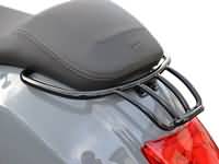 Gepäckträger hinten Moto Nostra mit Soziushaltegriff schwarz glänzend für Vespa GT, GTL, GTV, GTS, GTS Super, GTS HPE, GT60 125-200-250-300cc