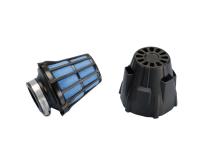 Luftfilter Polini Blue Air Box 46mm gerade schwarz-blau