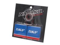 Kurbelwellenlager Satz Naraku SKF C4 Metallkäfig für Minarelli AM
