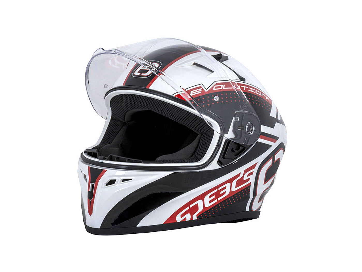 Helm Speeds Evo III weiß/schwarz/rot - Größe L