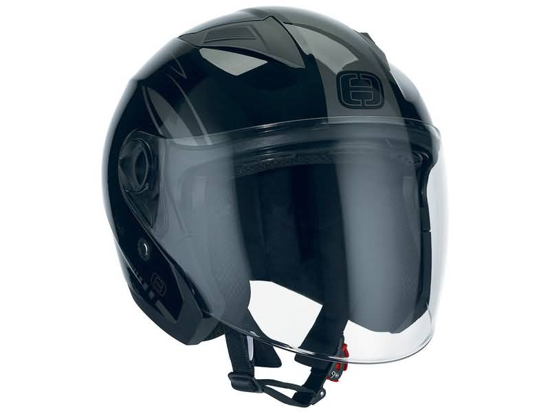 Speeds Jet City II Helm, schwarz glänzend, Größe M