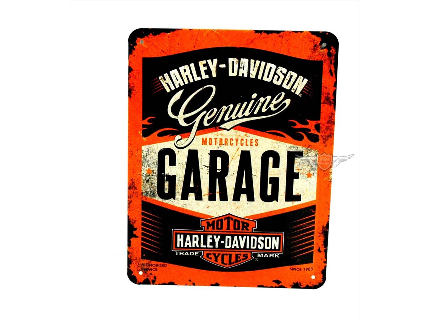 Schild Blech Hoch ca. 200mm breit ca. 150mm Kräftige Farben für Harley