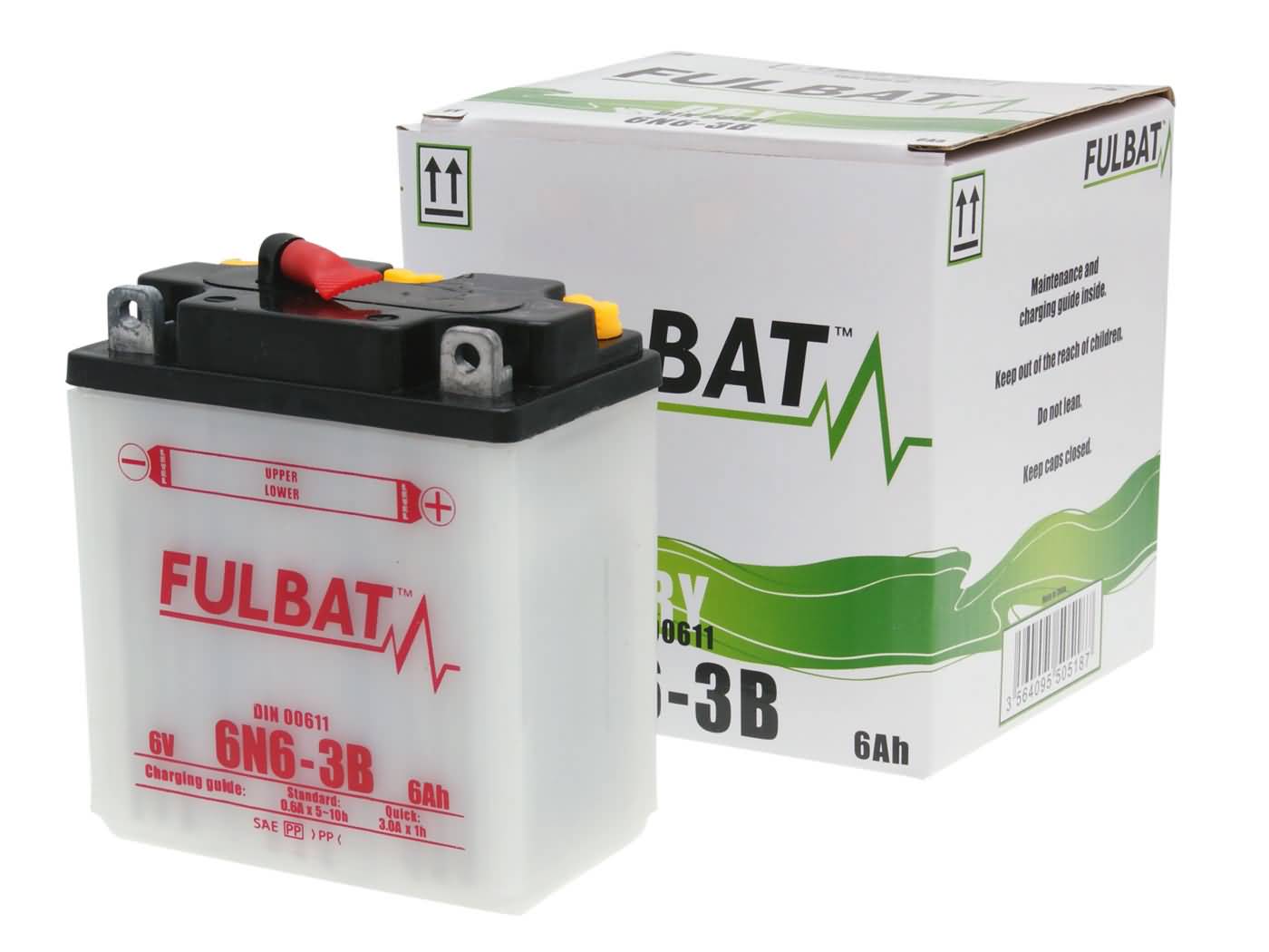 Fulbat 6V 6N6-3B DRY Batterie