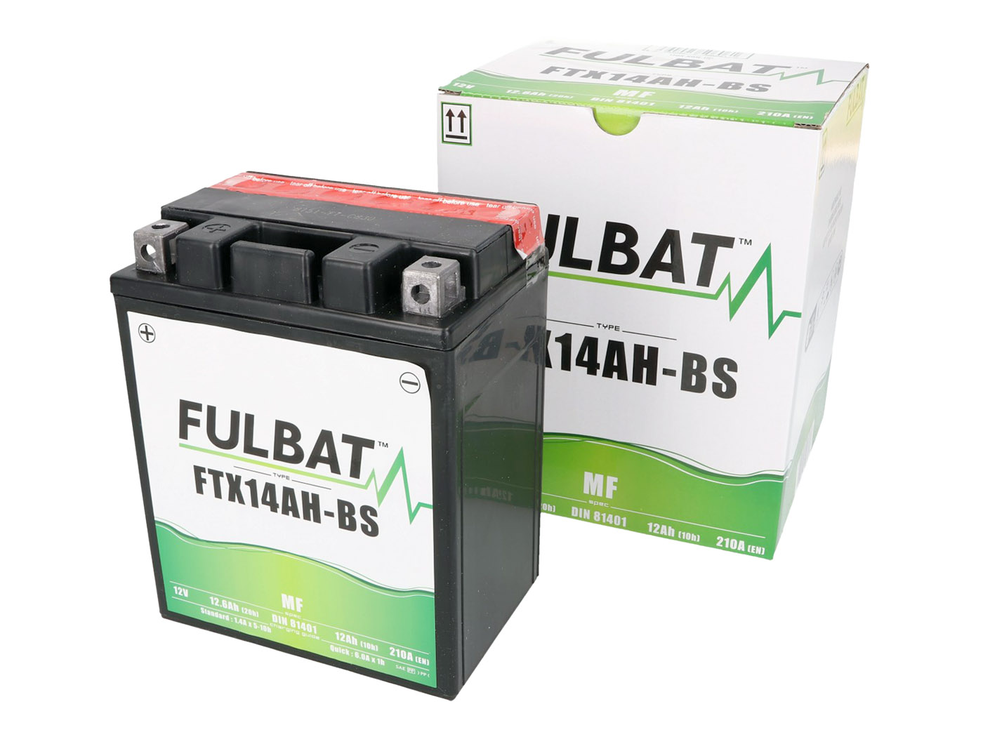 Fulbat FTX14AH-BS MF Batterie