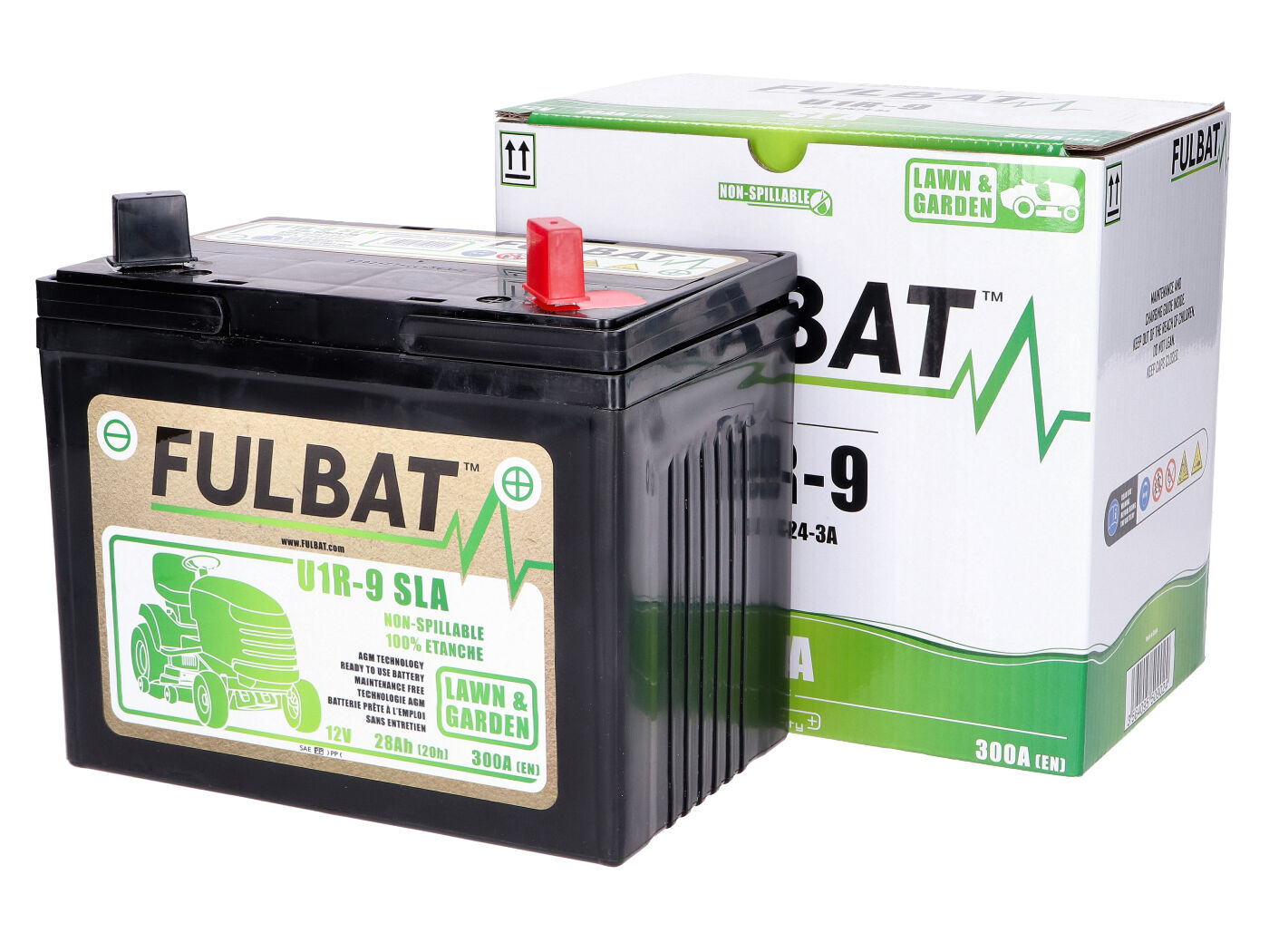 Fulbat U1R-9 SLA Batterie für Rasentraktor