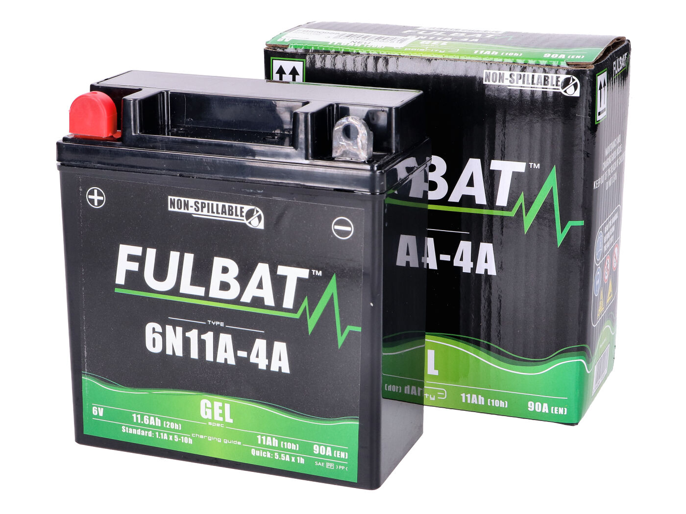 Fulbat 6N11A-4A 6V 11Ah GEL Batterie für Simson S50, S51, SR50, SR80, 