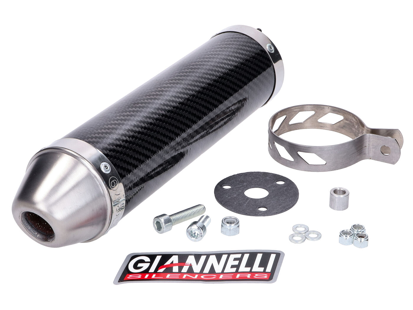 Endschalldämpfer Giannelli Carbon für Aprilia RS 50, Tuono 50