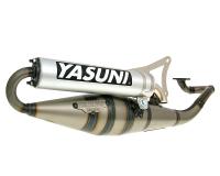 Auspuff Yasuni Scooter Z Aluminium für Minarelli liegend