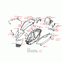 F12 Verkleidungen hinten und Helmfach
