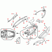 F12 Helmfach & Verkleidung hinten
