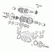 Motor - Getriebe für Derbi Senda, Gilera, RCR, SMT -2010