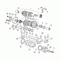 Motor - Getriebe für Aprilia RX, SX, Derbi Senda, Gilera, RCR, SMT 2011-