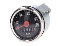 Tachometer 100km/h 48mm schwarz für Puch Maxi, MV, MS, DS, Simson, Herkules
