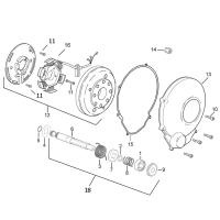 Motor - Lichtmaschine / Kickstarterwelle Minarelli AM6 Beta Moric