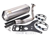 Auspuff Turbo Kit GMax Edelstahl für Peugeot Django 125, 150 AC 4T 14-20