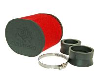 Luftfilter Malossi Red Filter E15 oval 42 / 50 / 58,5mm gerade rot-schwarz