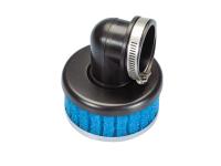 Luftfilter Polini Special Air Box Filter kurz 38mm 90° blau