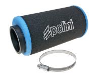 Luftfilter Polini Evolution 60mm gerade schwarz-blau