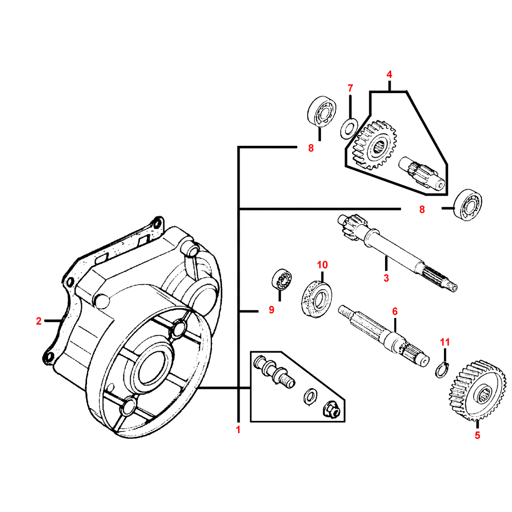 E08 Getriebe & Getriebedeckel